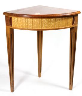 Appraisal: Meier Brothers Meier Brothers Aptos CA corner table executed in