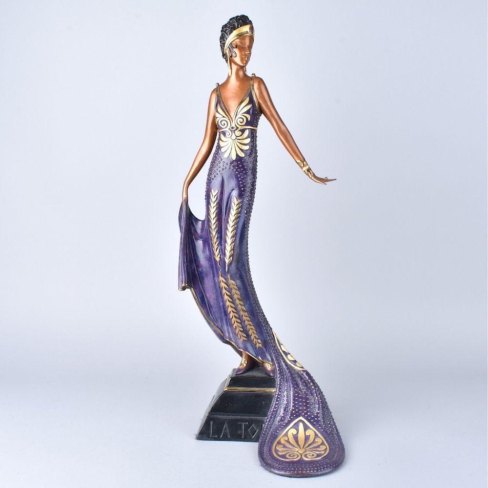 Appraisal: Erte La Tosca Bronze Sculpture Erte Russian French - Bronze