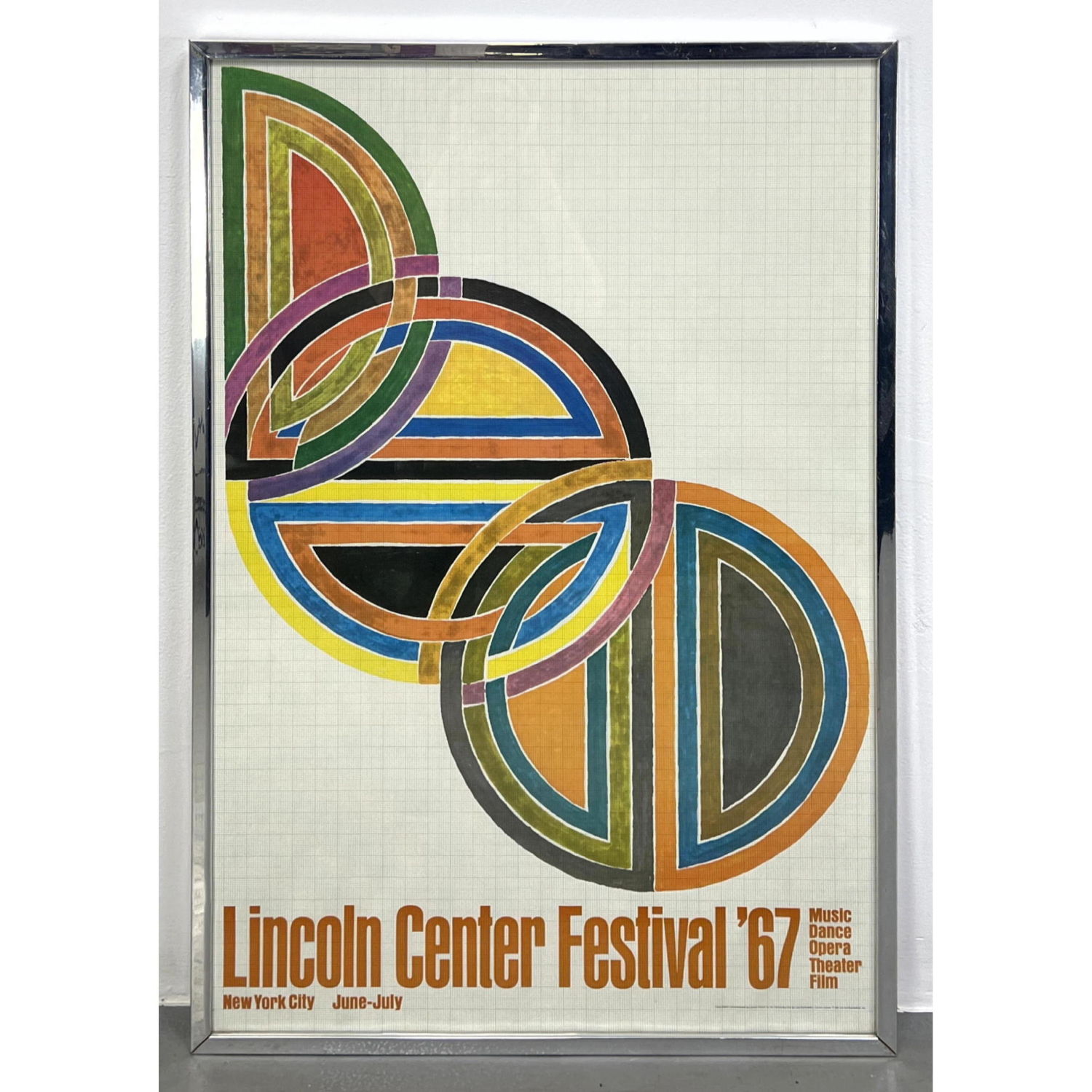 Appraisal: Frank Stella Lincoln Center Festival Poster Dimensions H inches W