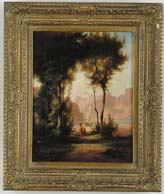 Appraisal: KARL ROBERT KUMMER German - EUROPEAN MOUNTAIN AND LAKE SCENE