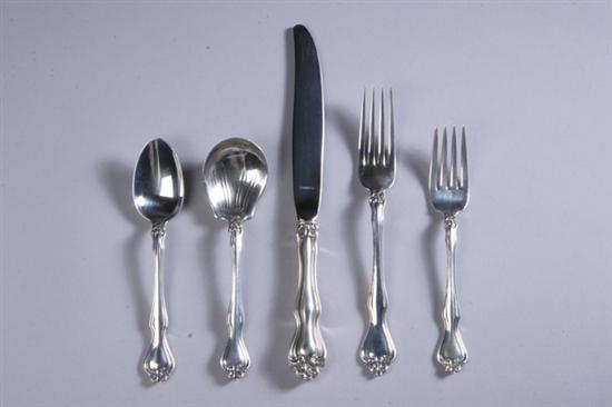 Appraisal: PIECES WESTMORLAND STERLING SILVER FLATWARE George Martha pattern Including ten