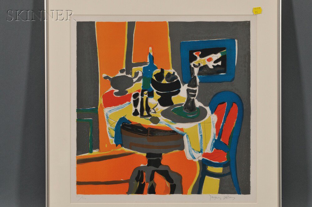 Appraisal: After Jacques Villon French - Tea Table Still Life edition