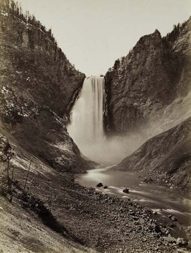 Appraisal: JACKSON WILLIAM HENRY - Great Falls of the Yellowstone Albumen