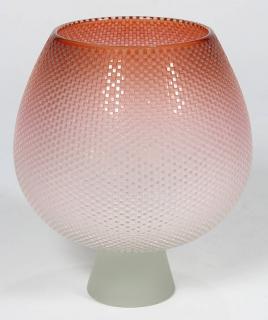 Appraisal: William Lequier art glass footed bowl from the Lace series