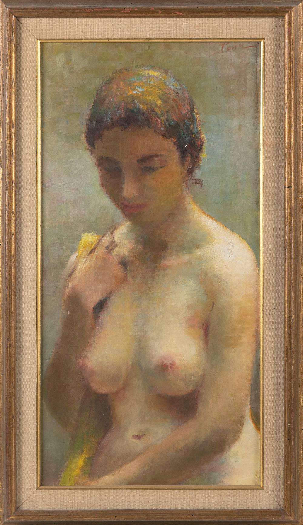 Appraisal: ILONA ROYCE SMITHKIN AMERICA B SEATED NUDE OIL ON CANVAS