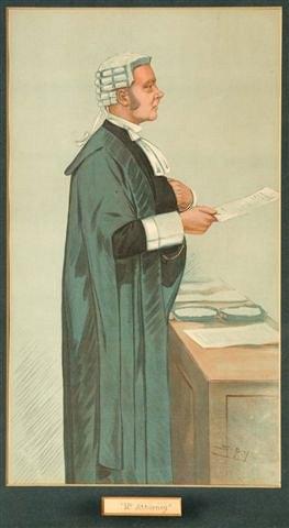 Appraisal: AFTER LESLIE MATTHEW WARD SPY - Mr Attorney chromolithograph produced