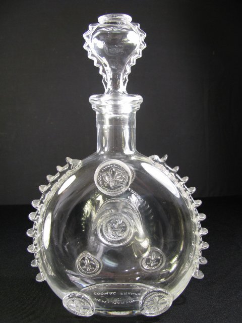 Appraisal: Clear decorative with Fleur De Leur Baccarat glass decanter with