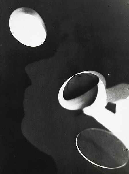 Appraisal: Man Ray American - Rayograph Gelatin silver print probably printed