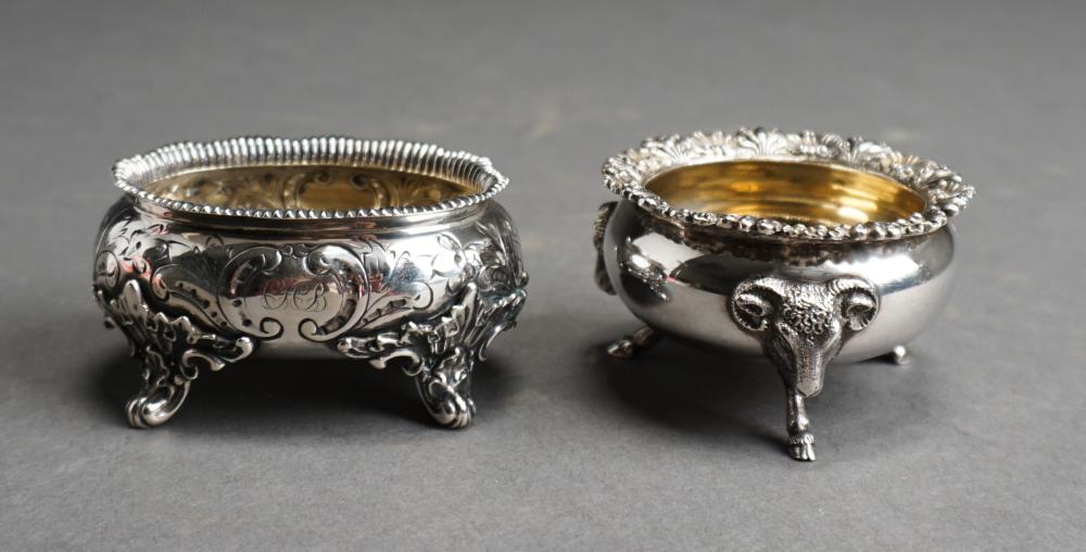 Appraisal: Two Gorham Coin Silver Salt Cellars c - ozt