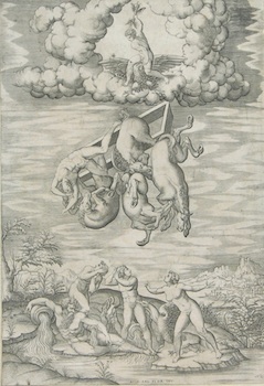 Appraisal: After Michaelangelo Buonarotti The Fall of Phaeton After an engraving