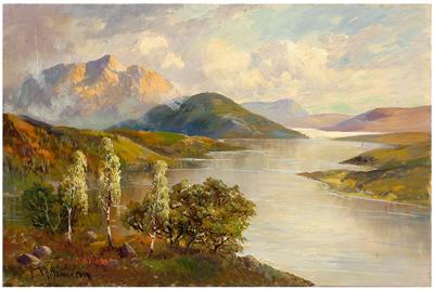 Appraisal: Painting Francis E Jamieson British - Highland landscape titled verso