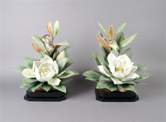 Appraisal: A Pair of Royal Worcester Dorothy Doughty Birds Magnolia Warblers