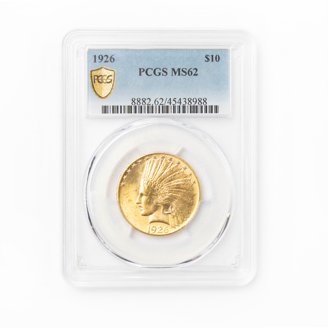 Appraisal: GOLD INDIAN HEAD EAGLE PCGS MS Gold Indian Head Eagle