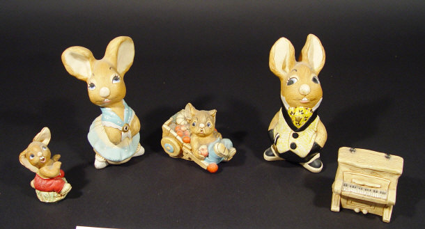 Appraisal: Five Pendelfin rabbits including a Mother rabbit Uncle Soames etc