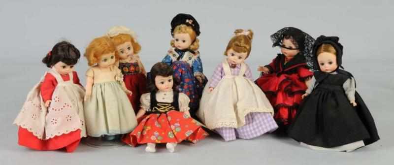 Appraisal: Lot of Madame Alexander Dolls Description Bent-knee dolls are all