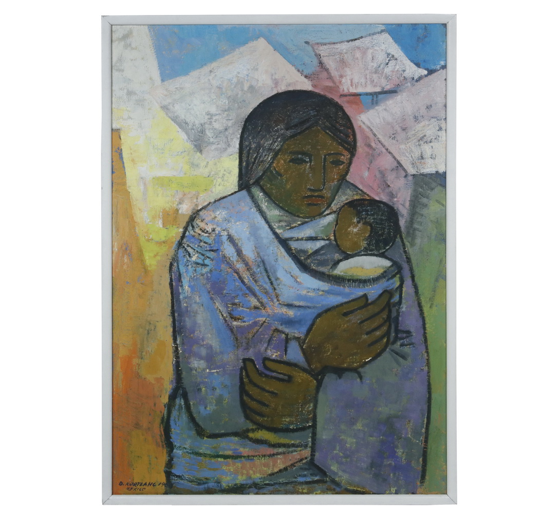 Appraisal: DIEDERICH DIEDER KORTLANG MEXICO GERMANY - Mother and Child oil