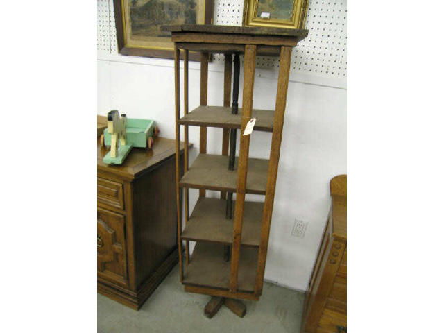 Appraisal: Oak Revolving Bookcase