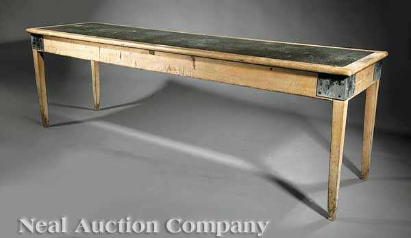 Appraisal: An Interesting Antique Pine Long Work Table early th c