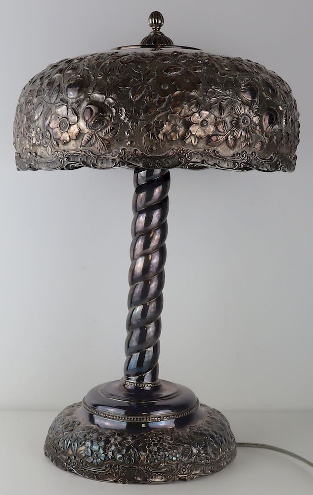 Appraisal: STERLING Louis Comfort Tiffany Collection Lamp Louis Comfort Tiffany Collection