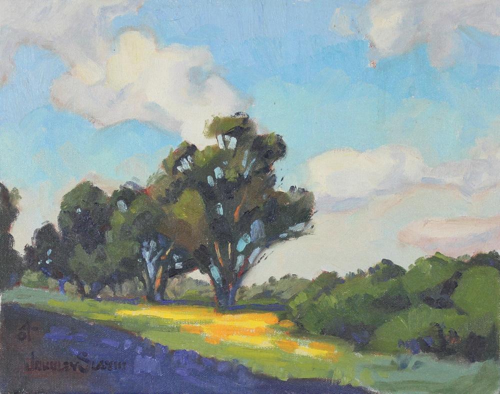 Appraisal: JAMES SLAY California Mississippi born oil on canvas California landscape