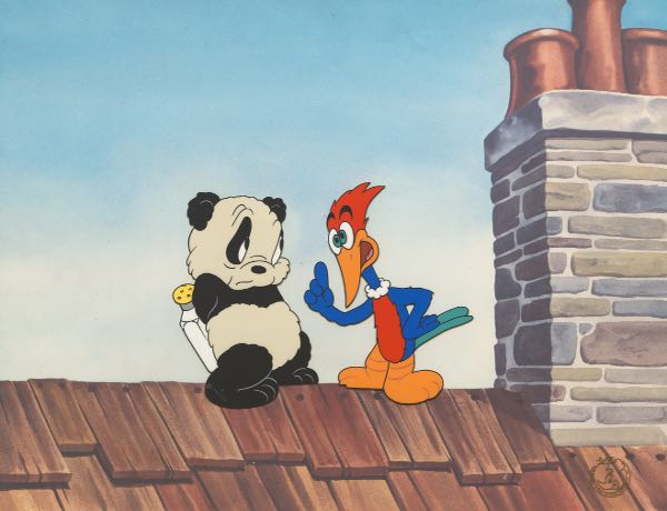 Appraisal: WALTER LANTZ AMERICAN - x sight size Woody Woodpecker Scolds