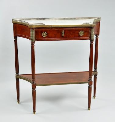 Appraisal: A Louis XVI Mahogany Side Table ca th Century With