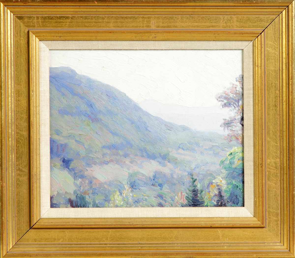 Appraisal: George Renouard American - Landscape Oil paperboard Condition Excellent original