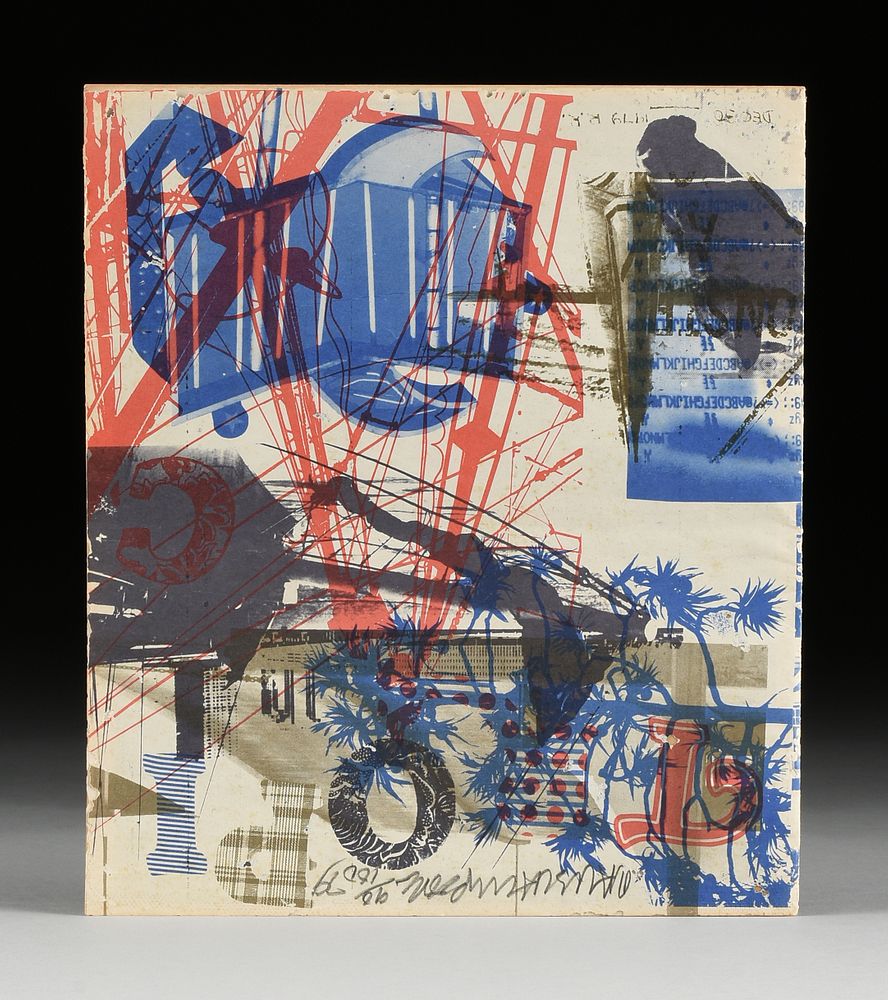 Appraisal: ROBERT RAUSCHENBERG American - A PRINT Tropic Magazine Miami Herald