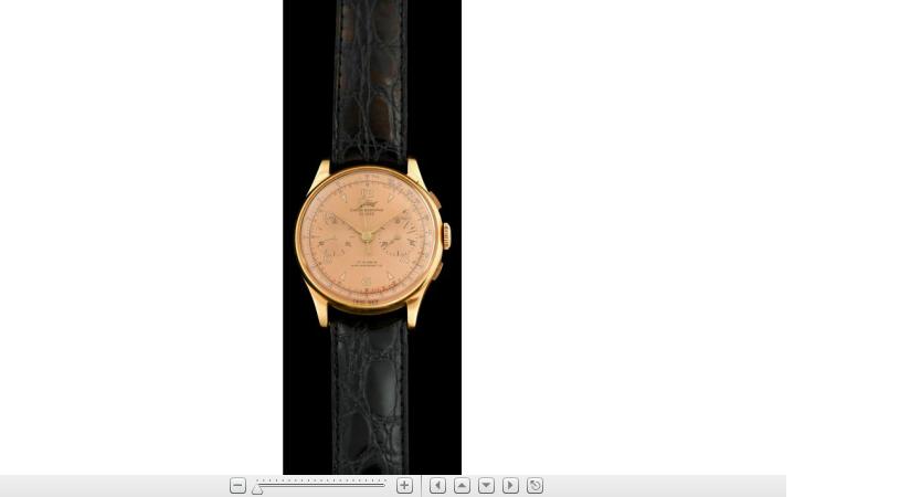 Appraisal: karat rose gold chronograph wristwatch JavrilCircular case rose tone face