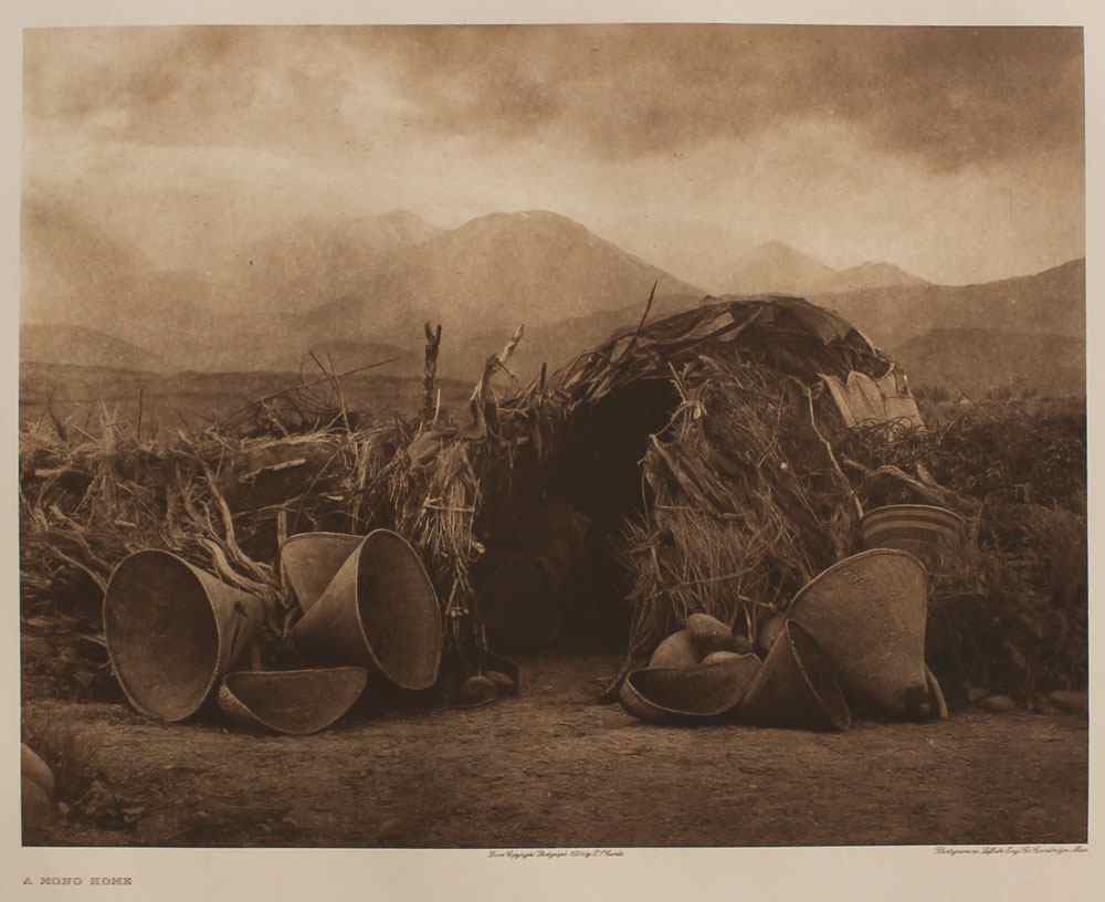 Appraisal: CURTIS Edward American - ''A Mono Home'' Photogravure '' x