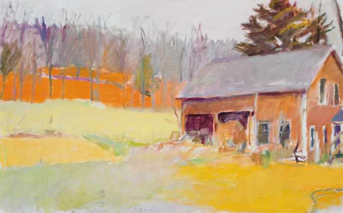 Appraisal: WOLF KAHN American b ''Sunny Day in November'' oil on