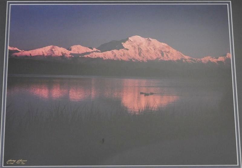 Appraisal: DENALI SUNSET JOHNNY JOHNSON SIGNED A P A Large Framed