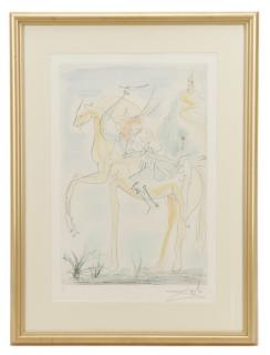 Appraisal: Salvador Dali Couple a cheval Salvador Dal Spanish - Couple