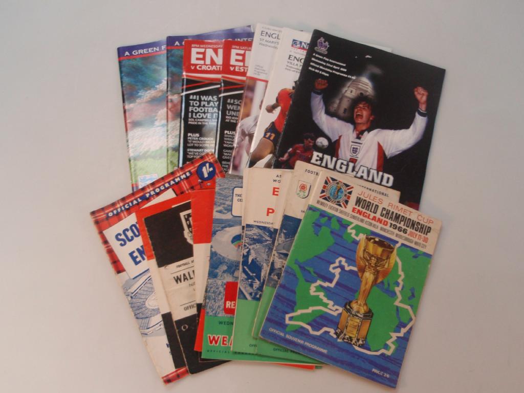 Appraisal: England Football Programmes 's