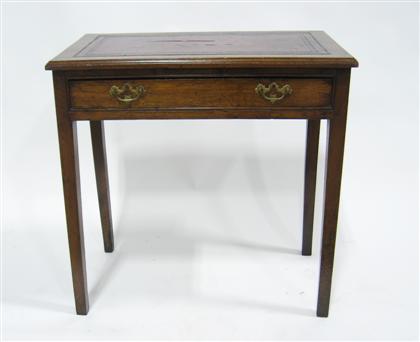 Appraisal: George III mahogany side table late th early th century