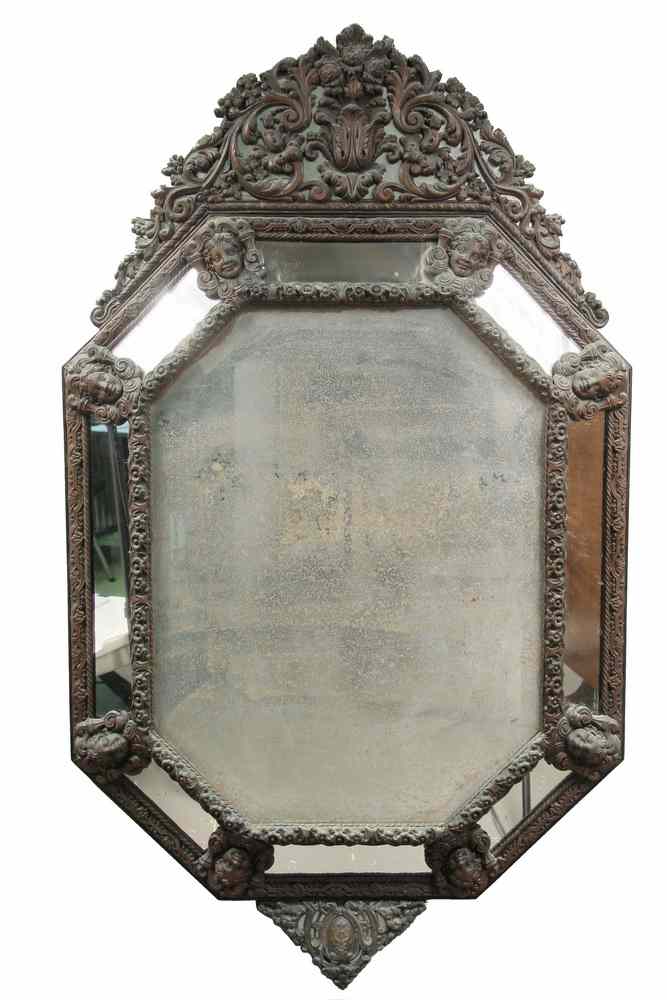 Appraisal: SPANISH COLONIAL MIRROR - th c Spanish Colonial Mirror in