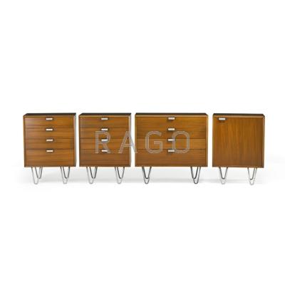 Appraisal: GEORGE NELSON - HERMAN MILLER Four cabinets Zeeland MI s