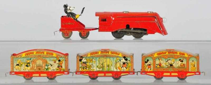 Appraisal: Lionel Walt Disney Mickey Mouse Circus Train Set Description Pre-war