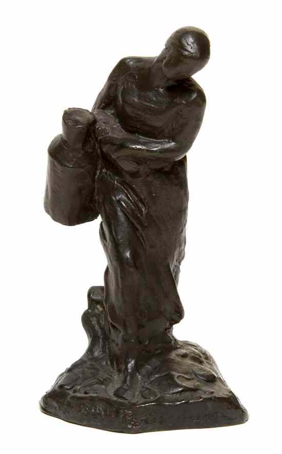 Appraisal: A French Bronze Figure Aime Jules Dalou - depicting a