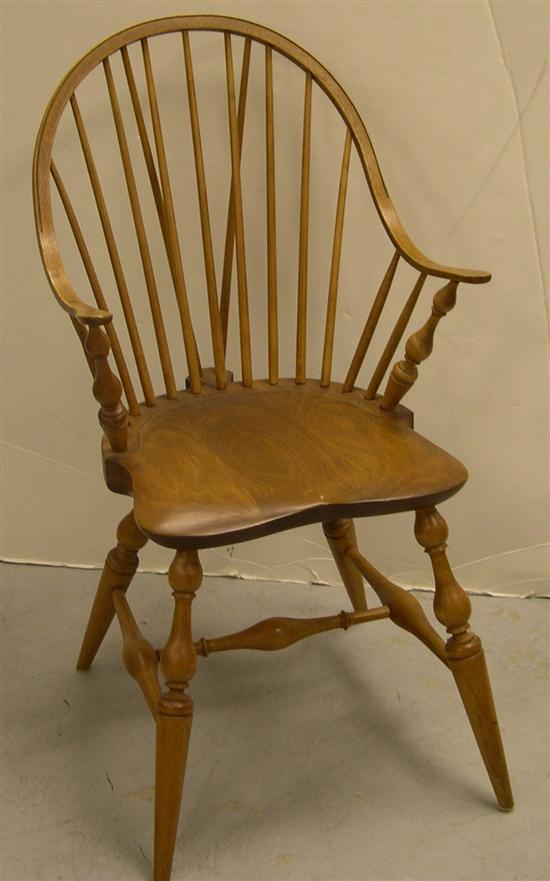 Appraisal: Four Peter Schulyer reproduction Windsor style chairs two armchairs two