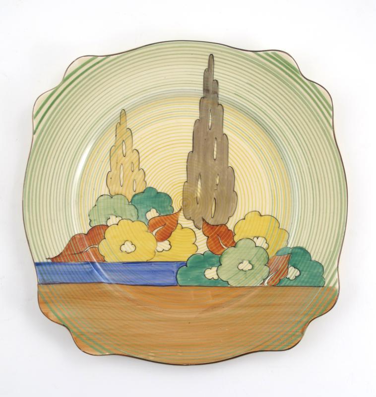 Appraisal: Green Capri a Clarice Cliff Bizarre plate