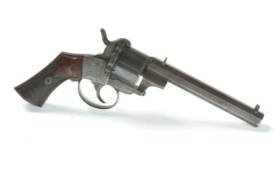 Appraisal: LEFAUCHEUX REVOLVER Pinfire mm six-shot octagonal '' barrel with scroll