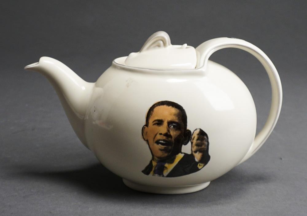 Appraisal: Todd Templar Barack Obama Inaugural Teapot