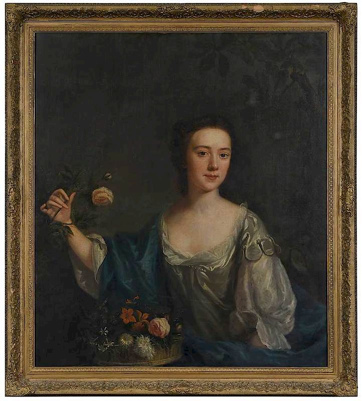 Appraisal: British School Portrait th century Portrait of a Woman with