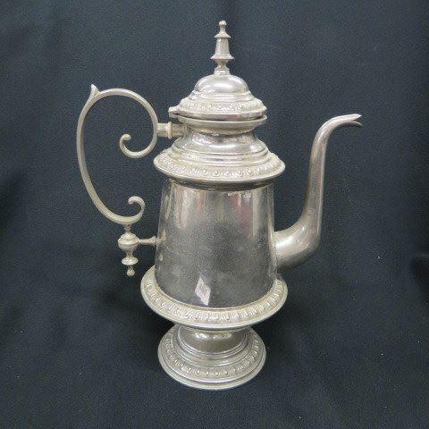 Appraisal: Pewter Coffeepot th century signed