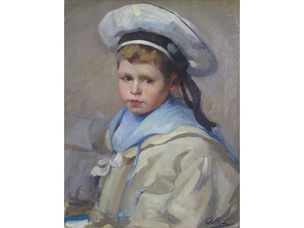 Appraisal: ANNIE ROSE LAING - Oil on canvas portrait of a