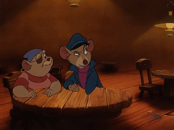 Appraisal: A Walt Disney celluloid from The Great Mouse Detective gouache