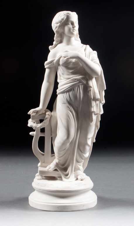 Appraisal: Victorian parian figure of Erato Muse of Poetry probably Minton