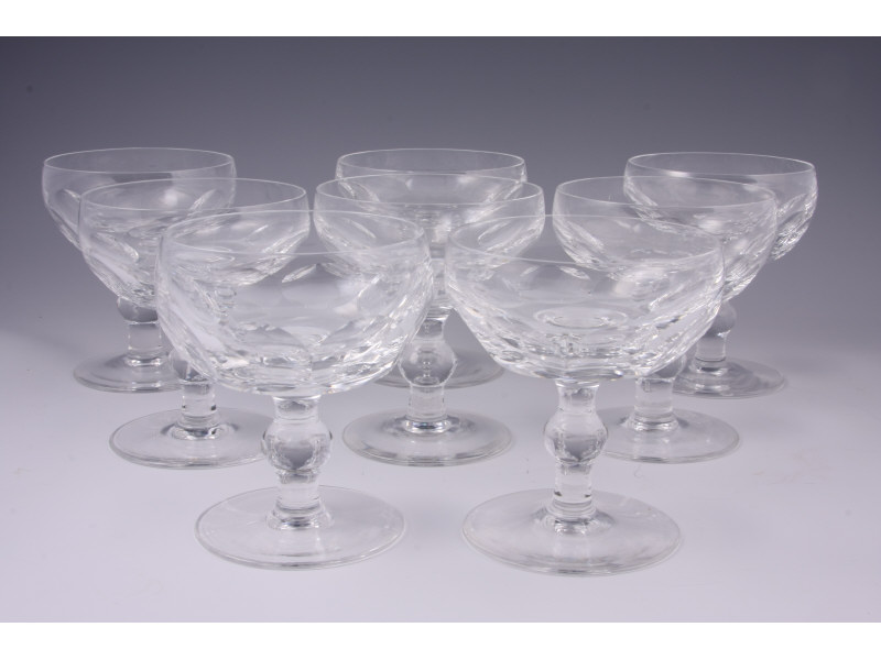 Appraisal: Set of Waterford Saucer Champagnes Kathleen Estimate -