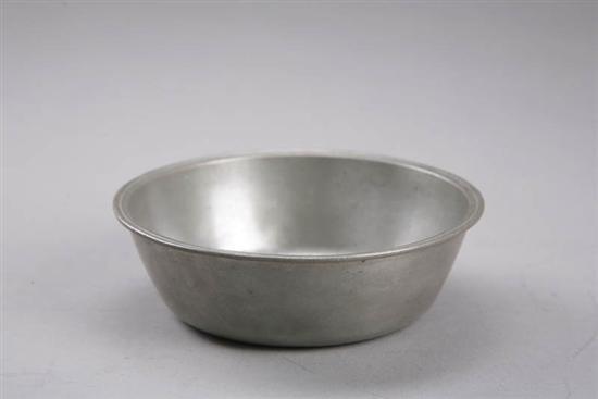 Appraisal: SMALL PEWTER BASIN Touch for Richard Lee New England ca